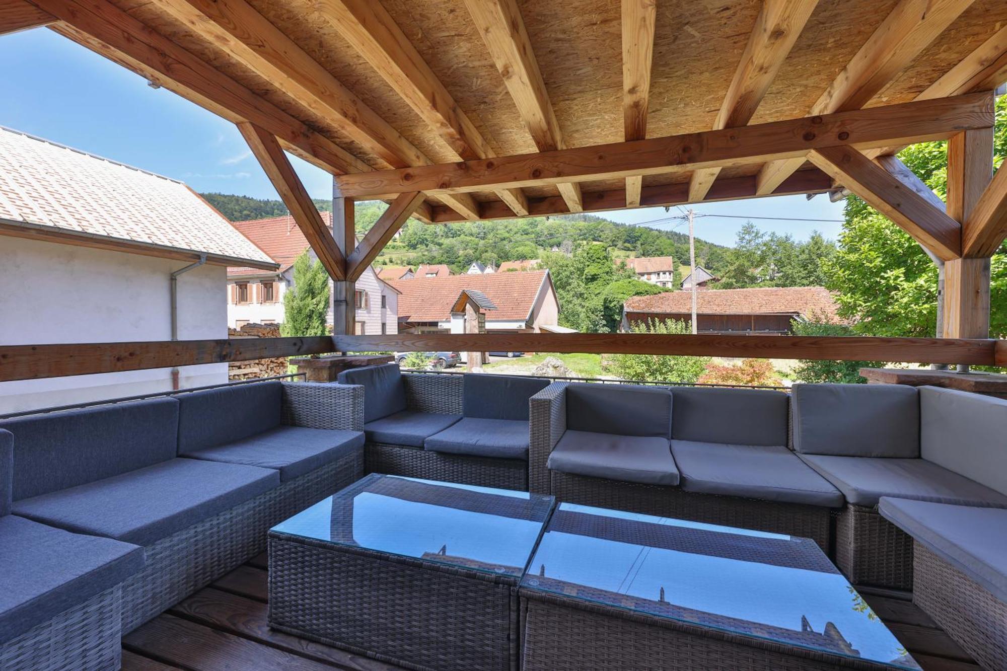 Locations Des 3 Sommets Avec Sauna Et Spa En Alsace Sondernach Exterior foto